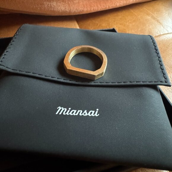 Miansai Gold Hex Ring - Picture 1 of 2